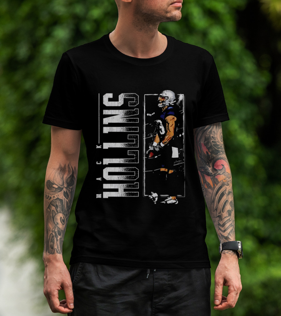 Mack Hollins New England Patriots Vertical Football Gear T-Shirt