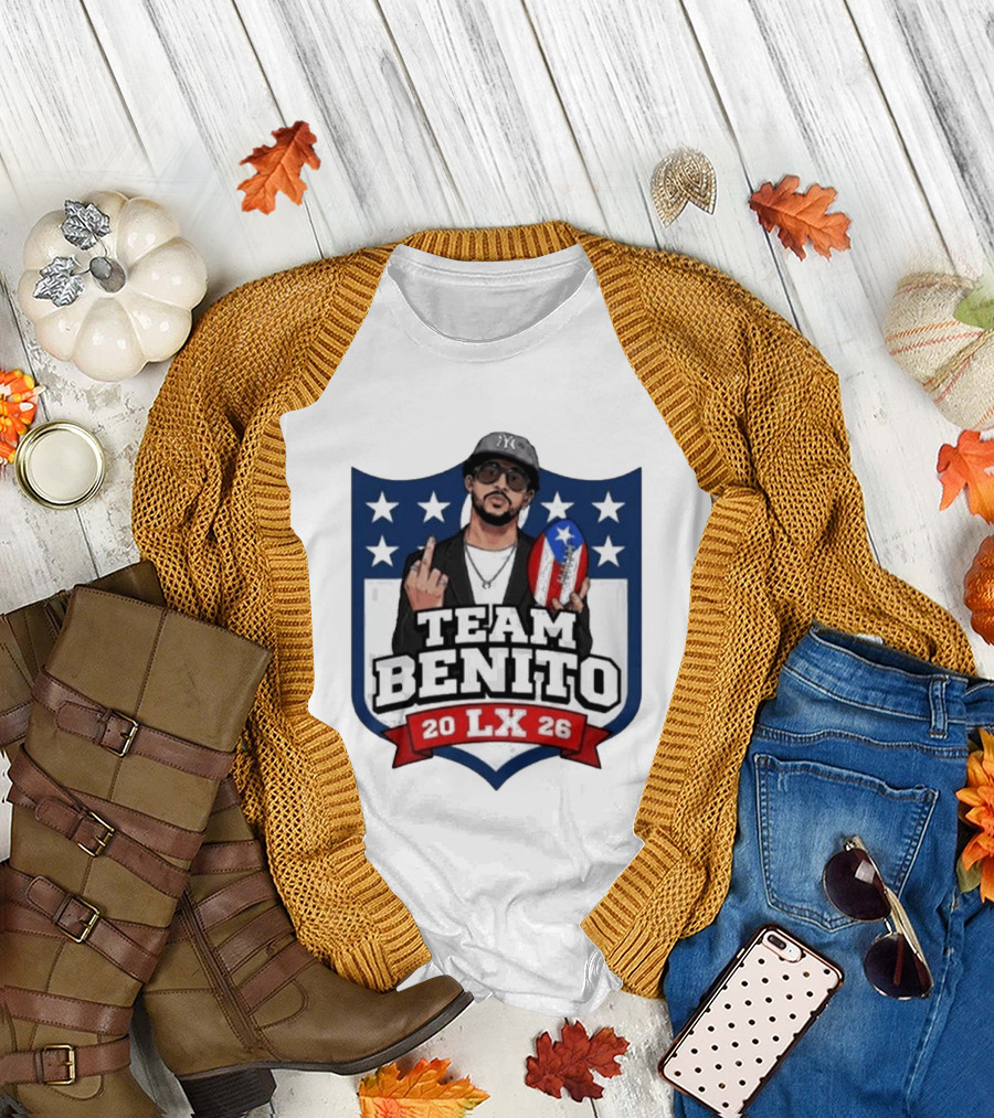 Team Benito Bad Bunny 20 LX 26 American Football T-Shirt
