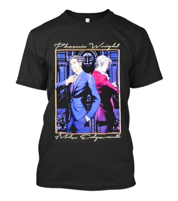 Phoenix Wright Miles Edgeworth Courtroom Showdown T-Shirt
