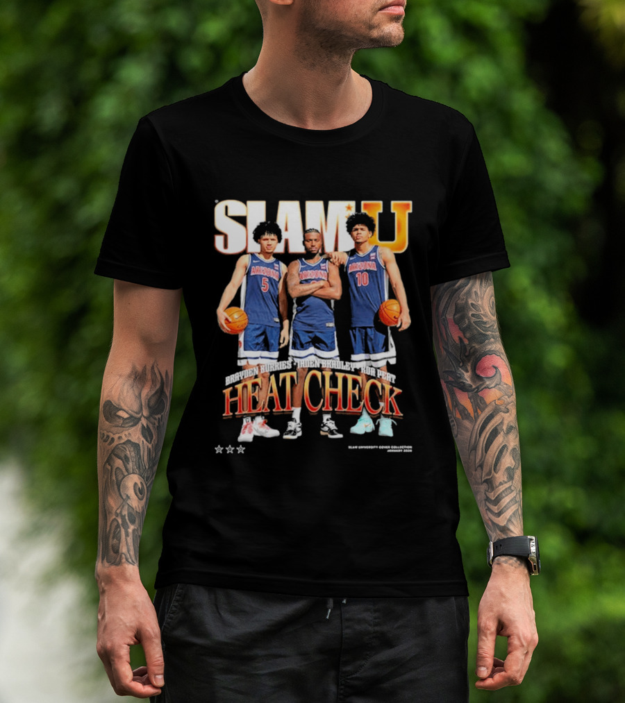 Arizona Wildcats Slam U Heat Check Brayden Burries Jaden Bradley Koa Peat T-Shirt