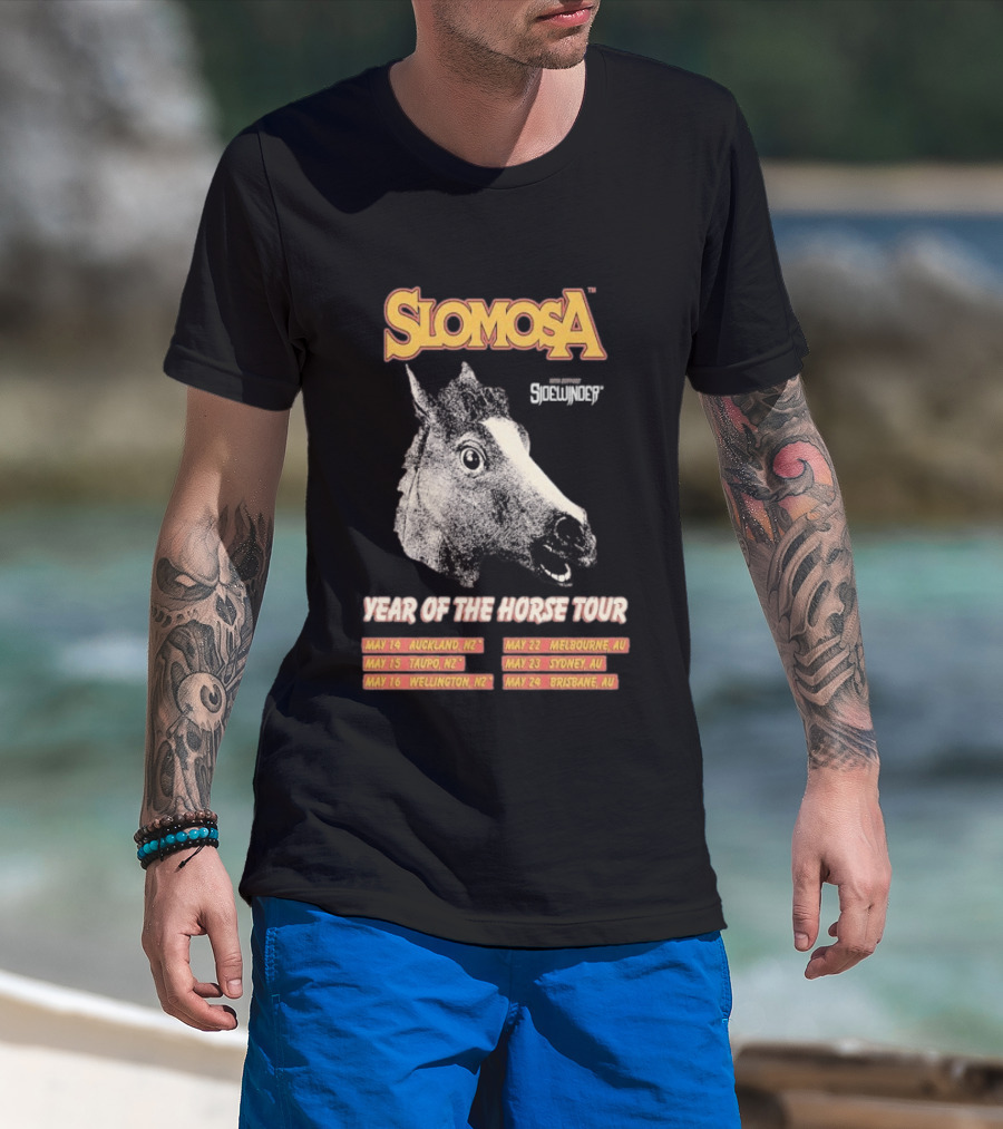 Slomosa Year Of The Horse Tour 2026 Auckland Wellington Melbourne Sydney Brisbane Dates T-Shirt
