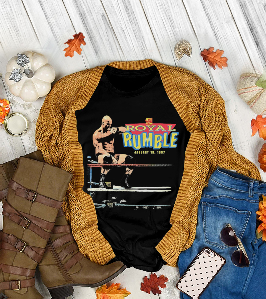 Royal Rumble 1997 Stone Cold Steve Austin WWE Wrestler T-Shirt