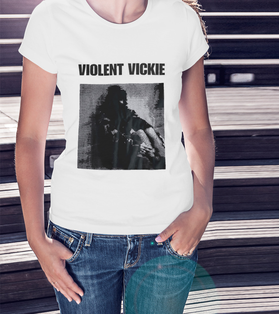 Violent Vickie Pixel Art Visual T-Shirt