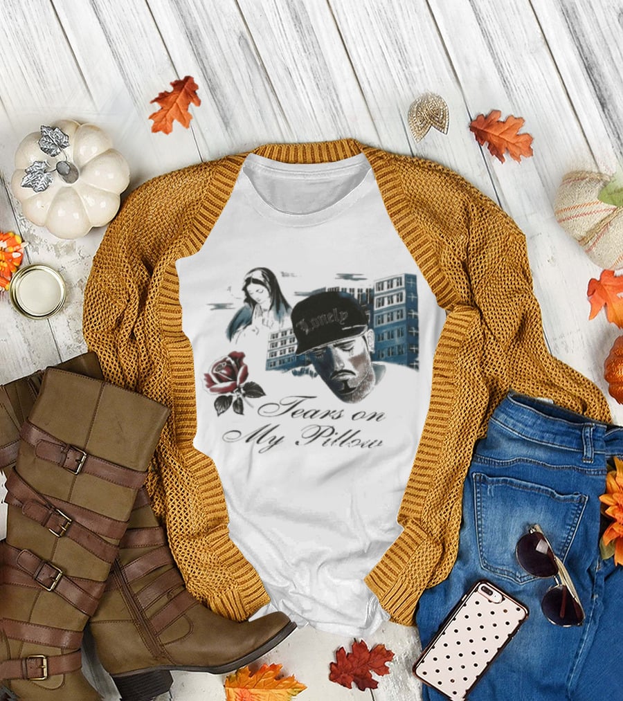 Willy Chavarria Tears In My Pillow Rose Lonely Cityscape Expressions T-Shirt