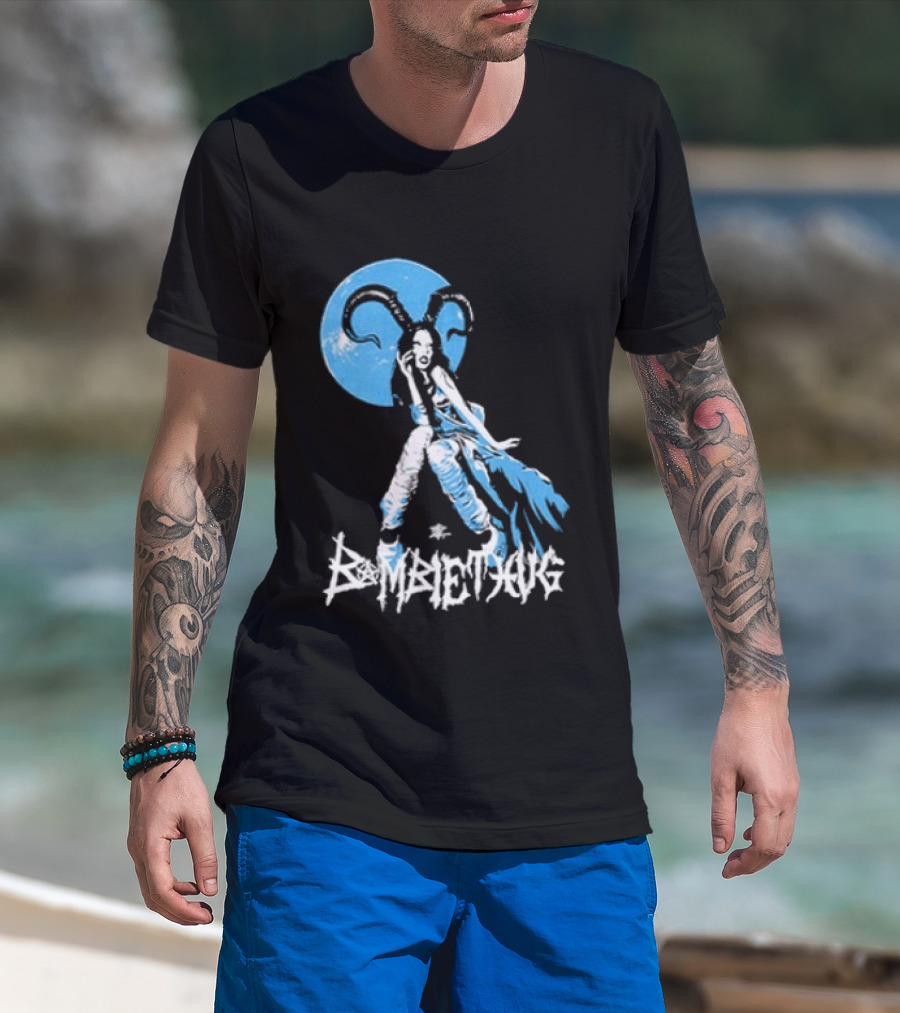 Bambie Thug Crown The Witch Tour 2024 Dates Ethereal Blue Warrior T-Shirt