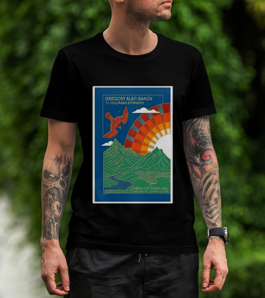 Gregory Alan Isakov With The Colorado Symphony New York Radio City Music Hall January 30 2026 T-Shirt