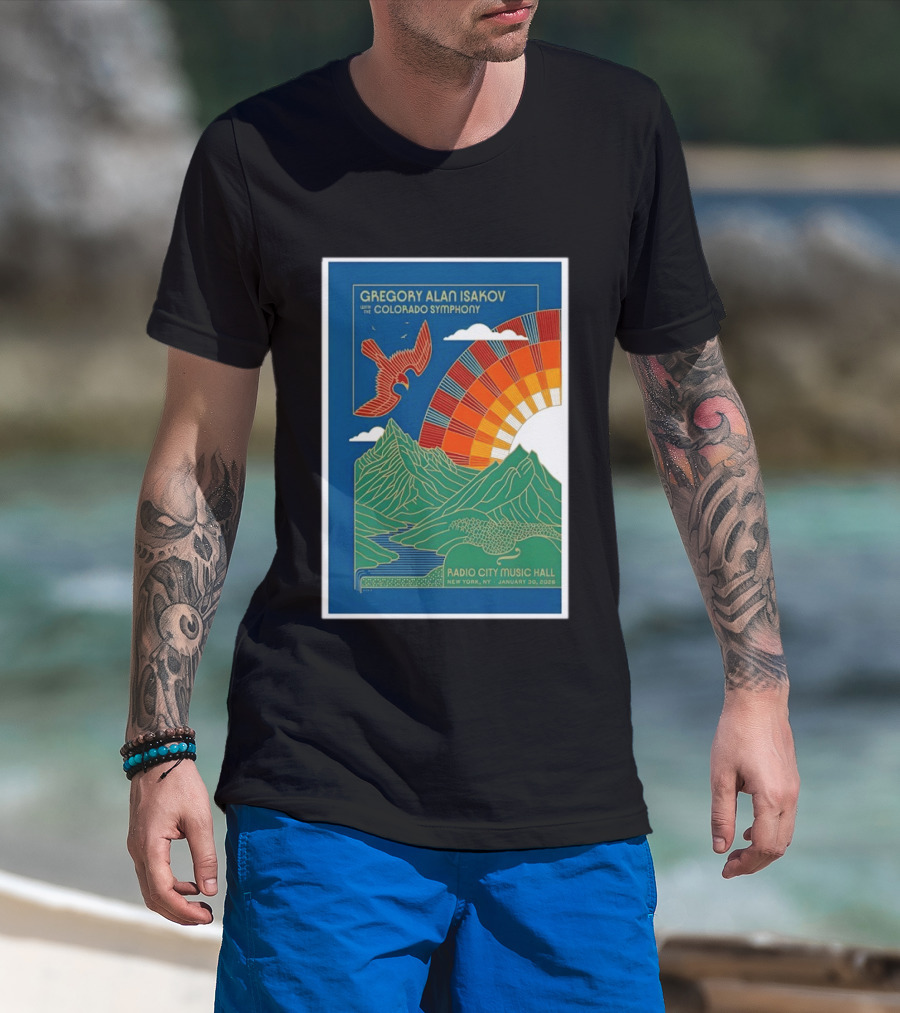 Gregory Alan Isakov With The Colorado Symphony New York Radio City Music Hall January 30 2026 T-Shirt
