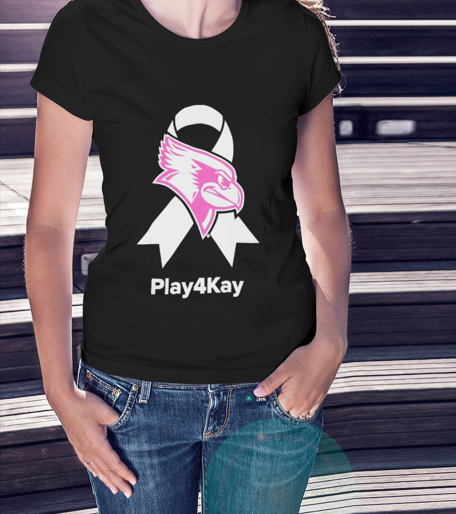 Illinois State Redbirds Play4Kay Pink Ribbon Awareness T-Shirt
