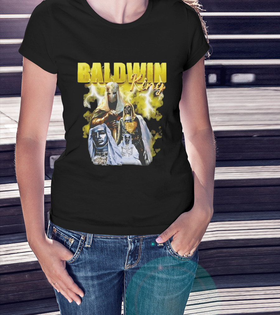 Baldwin King Medieval Knights Epic Heroic Adventure T-Shirt