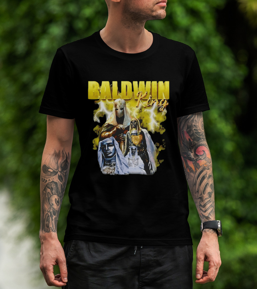 Baldwin King Medieval Knights Epic Heroic Adventure T-Shirt