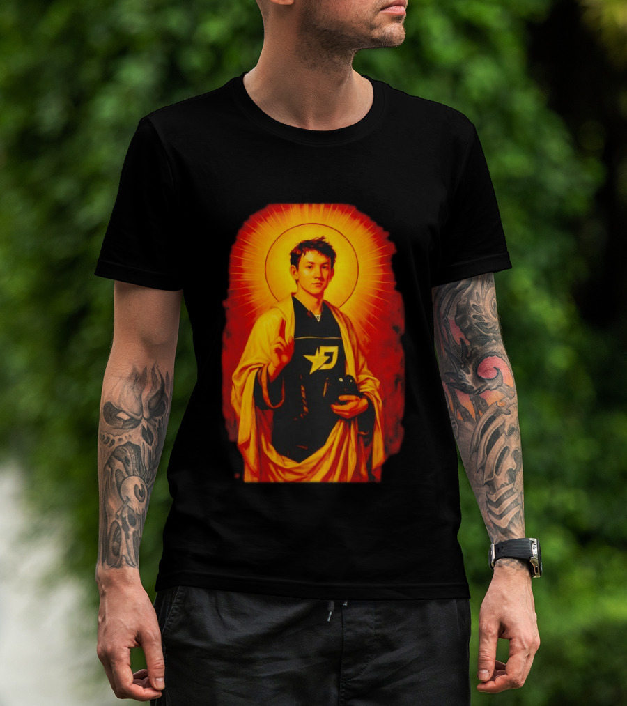 Saint Max Verstappen F1 Racing Iconic Imagery With Halo And Driver T-Shirt