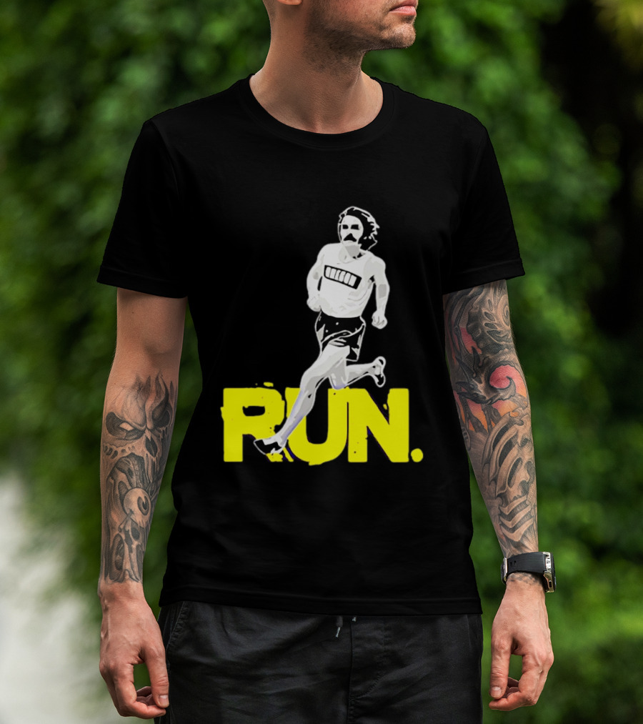Steve Prefontaine Run Iconic Yellow T-Shirt
