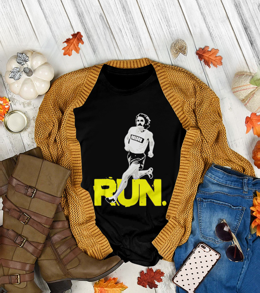Steve Prefontaine Run Iconic Yellow T-Shirt