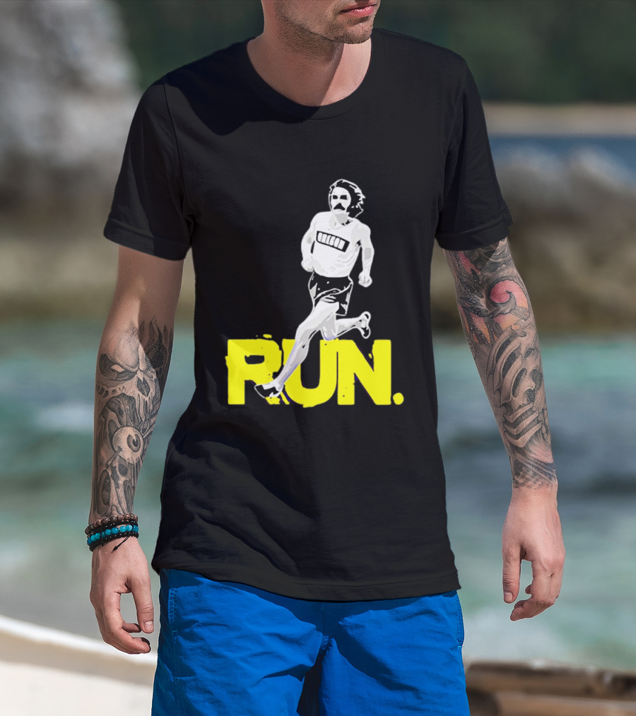Steve Prefontaine Run Iconic Yellow T-Shirt