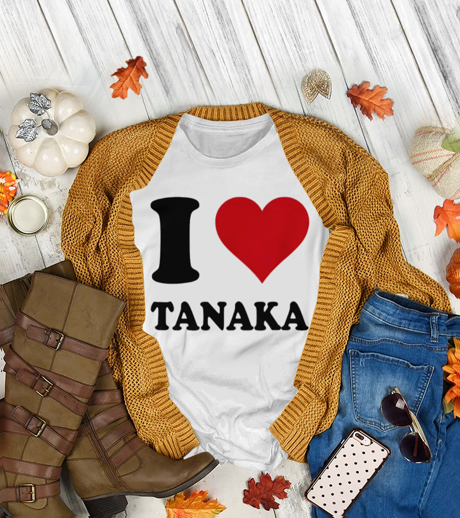 I Love Tanaka Ao Tanaka Leeds United FC T-Shirt