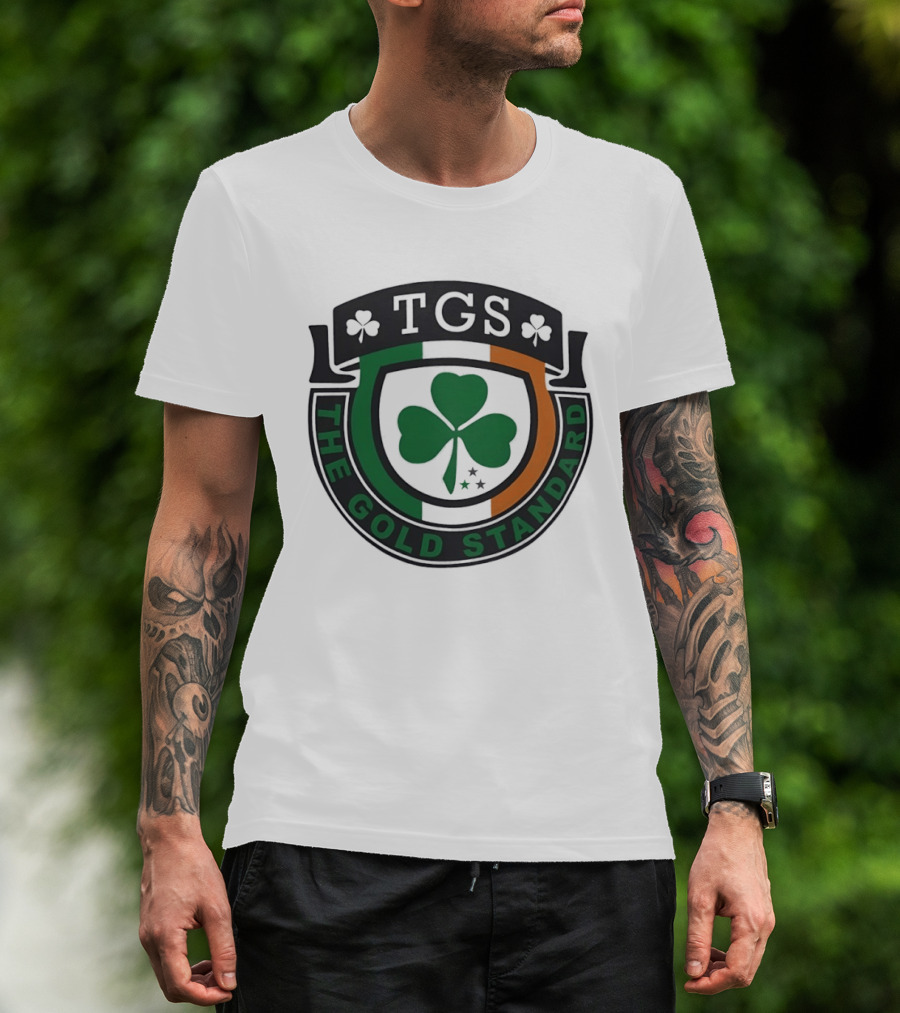 TGS The Gold Standard Shamrock Emblem With Irish T-Shirt