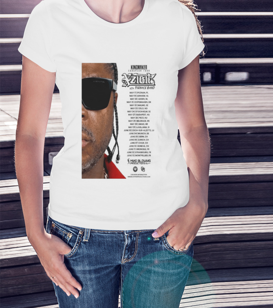 XZIBIT EU Tour 2026 Event Details Featuring Live Performances T-Shirt