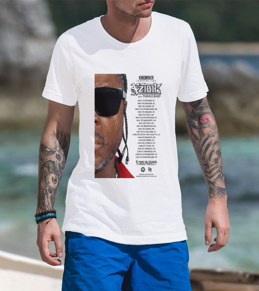 XZIBIT EU Tour 2026 Event Details Featuring Live Performances T-Shirt