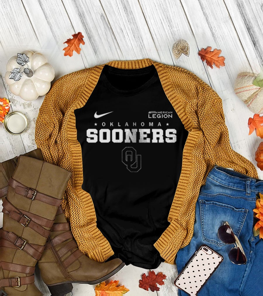 Nike American Legion Oklahoma Sooners OU Support Our Troops T-Shirt