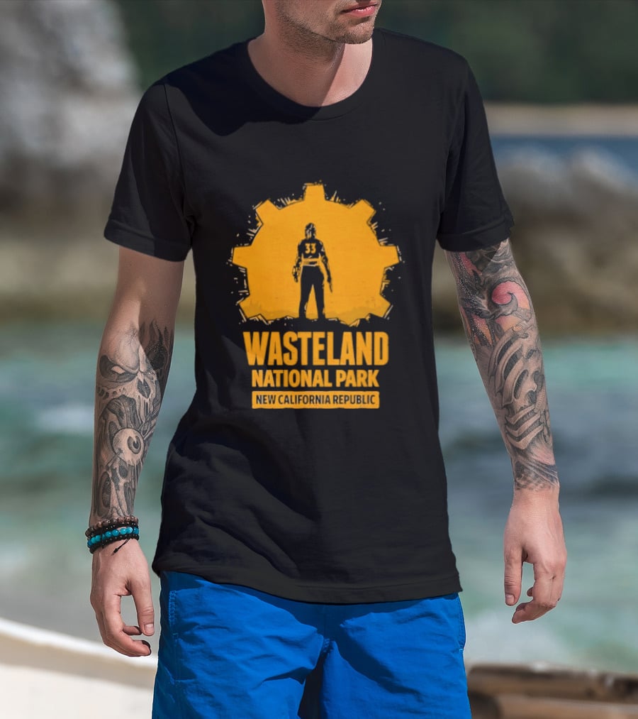 Player 33 Wasteland National Park New California Republic T-Shirt