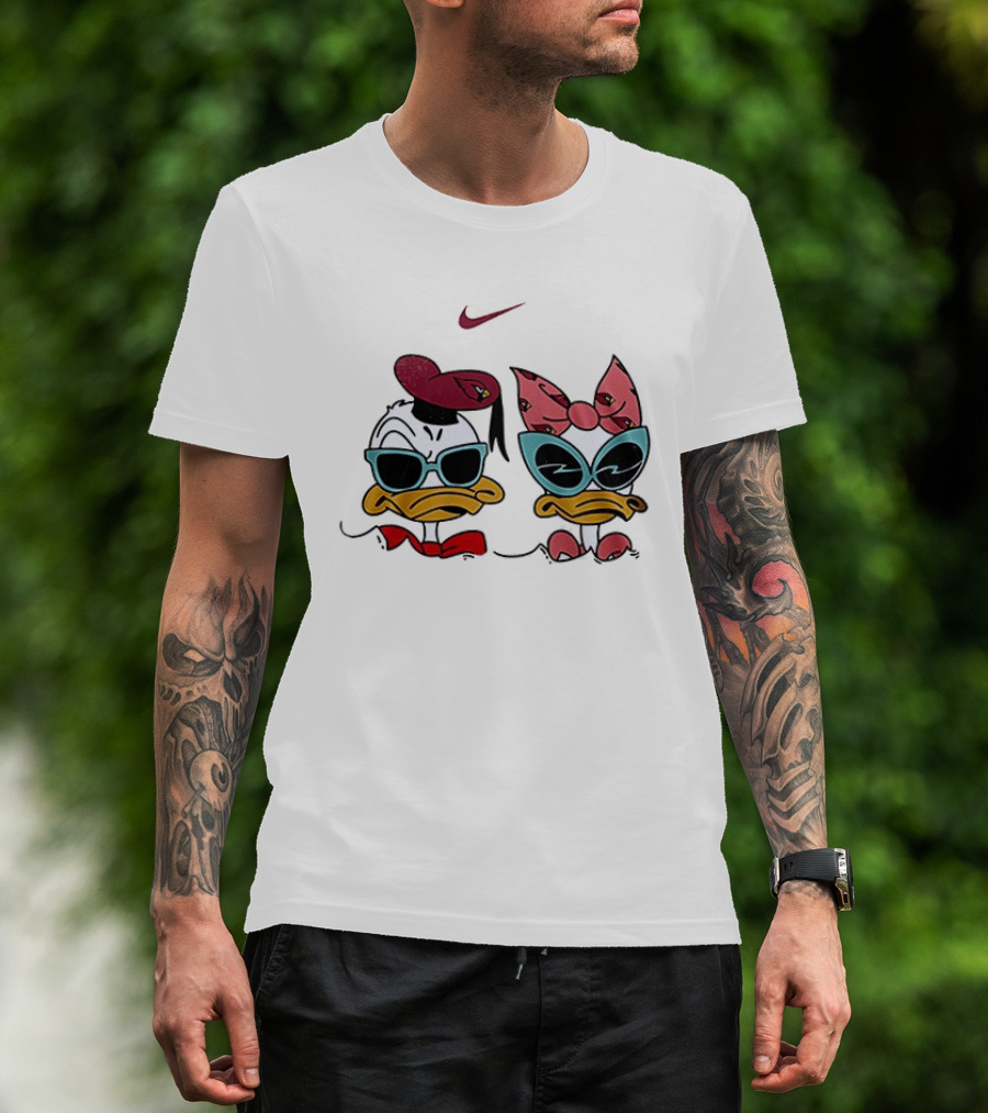 Arizona Cardinals Donald Daisy Duck Nike Collaboration T-Shirt