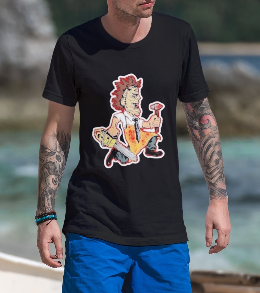 Insane Clown Posse X Leatherface Chainsaw Character Collaboration T-Shirt