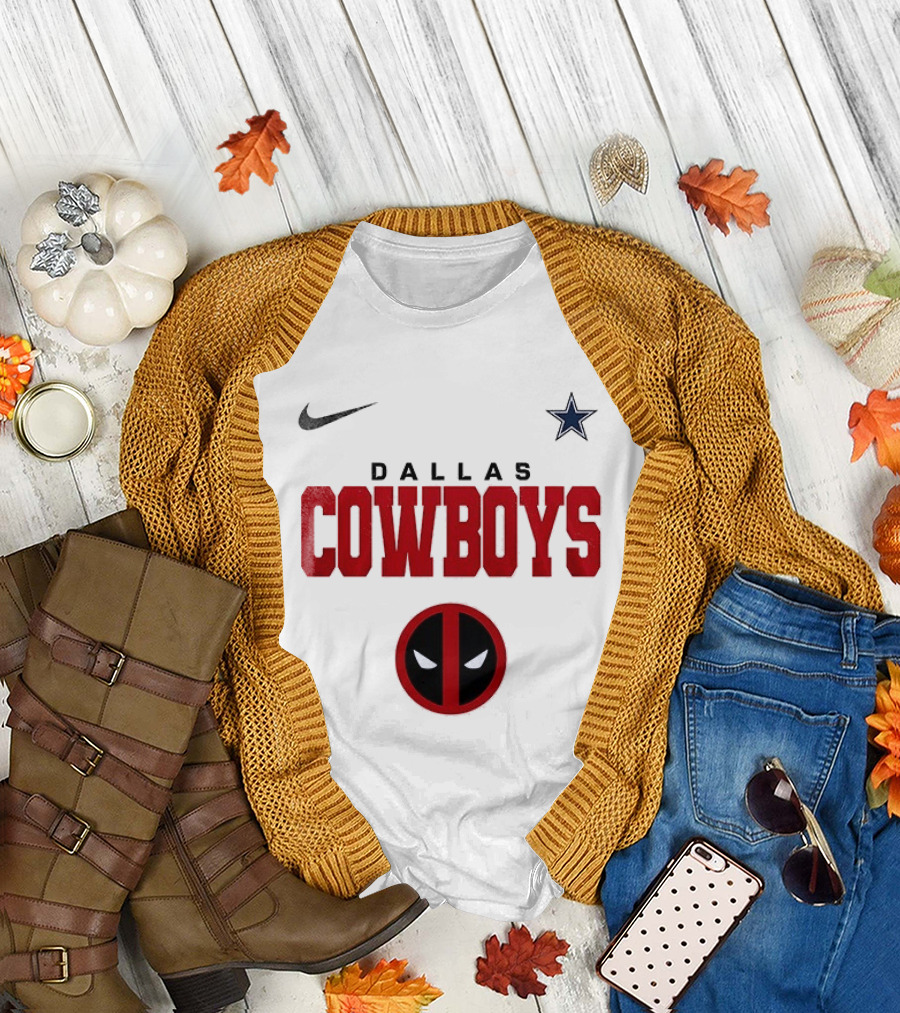 Dallas Cowboys Deadpool Collaboration Nike Star T-Shirt