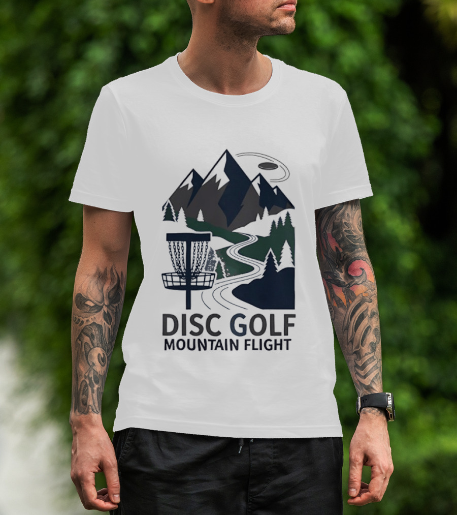 Disc Golf Mountain Flight Adventure Scenic Course T-Shirt