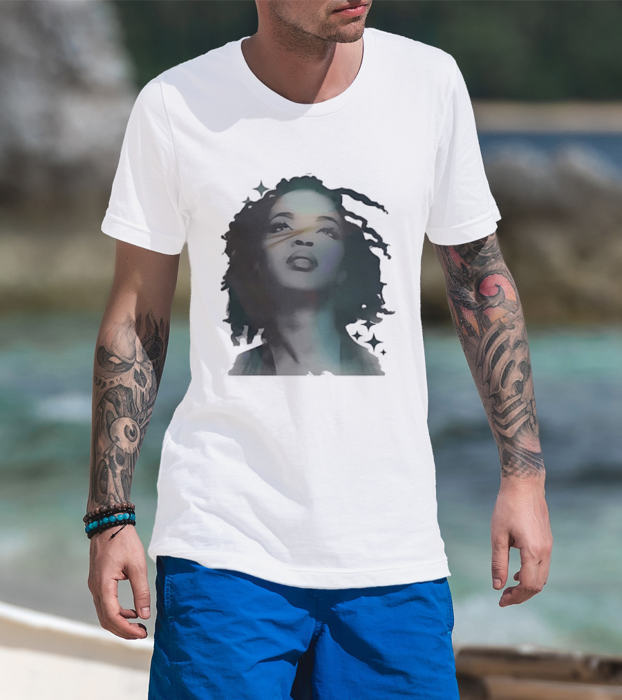Lauryn Hill Watercolor Style Dreadlocks T-Shirt