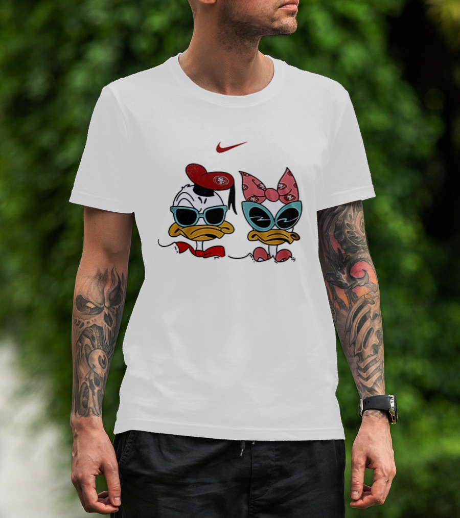 Nike San Francisco 49ers Donald Daisy Duck Collaboration T-Shirt