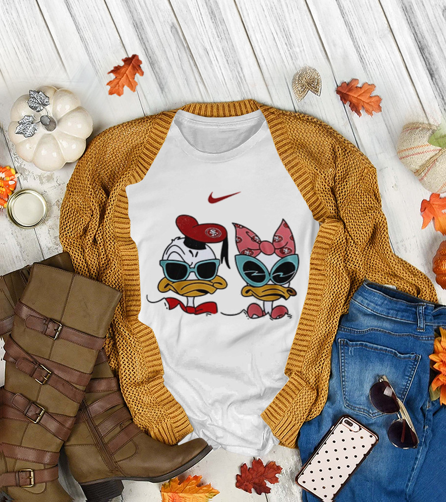 Nike San Francisco 49ers Donald Daisy Duck Collaboration T-Shirt