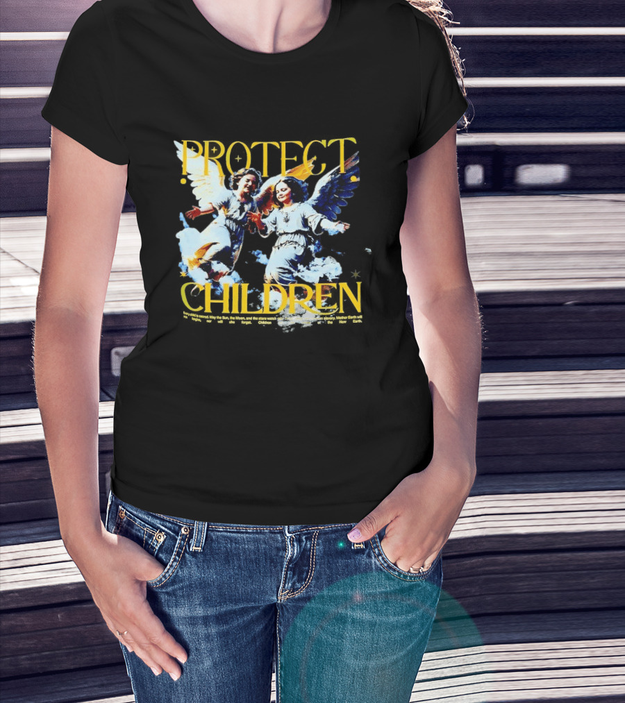 Protect Children Angel Guardians Heavenly Wings T-Shirt