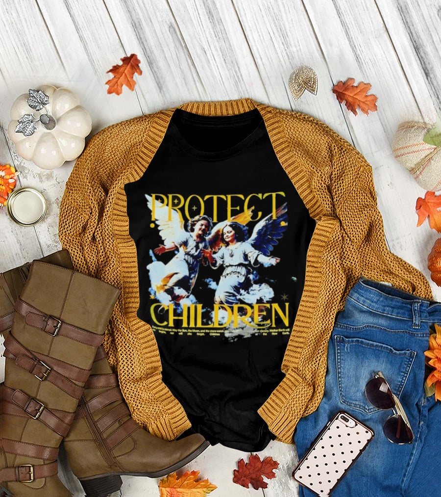 Protect Children Angel Guardians Heavenly Wings T-Shirt