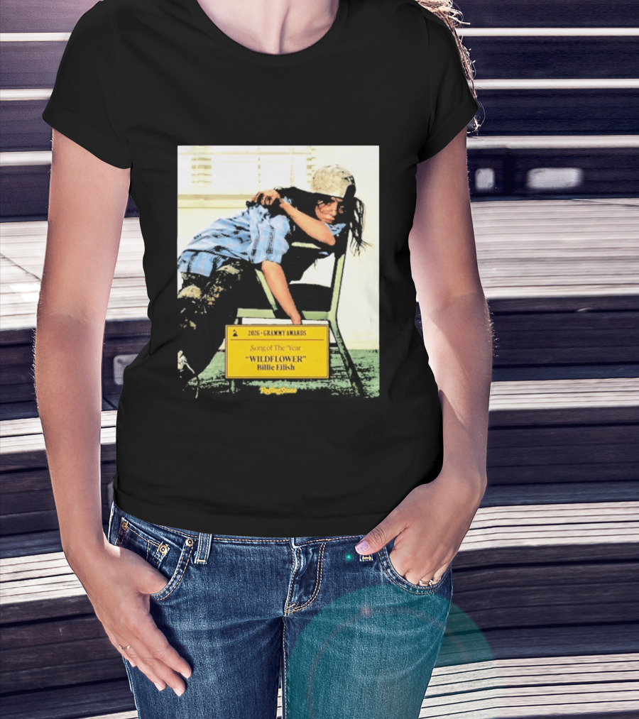 2026 Grammy Awards Song Of The Year Wildflower Billie Eilish Rolling Stone T-Shirt