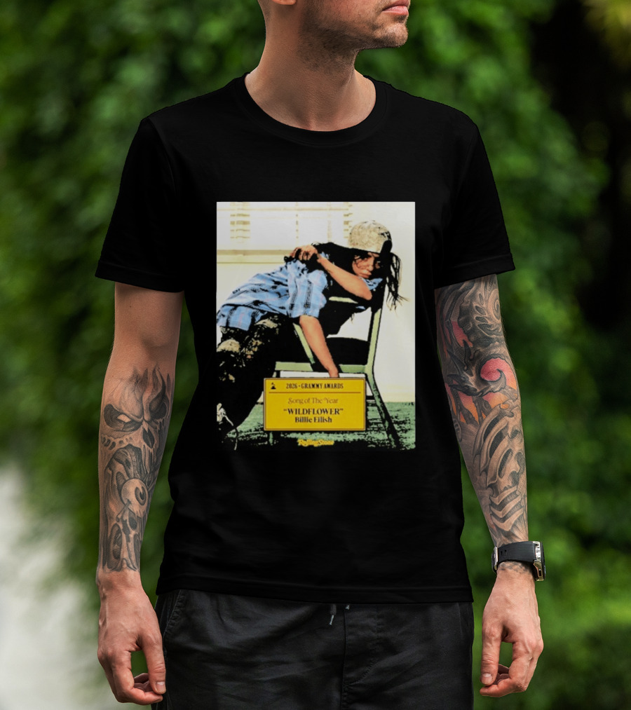 2026 Grammy Awards Song Of The Year Wildflower Billie Eilish Rolling Stone T-Shirt