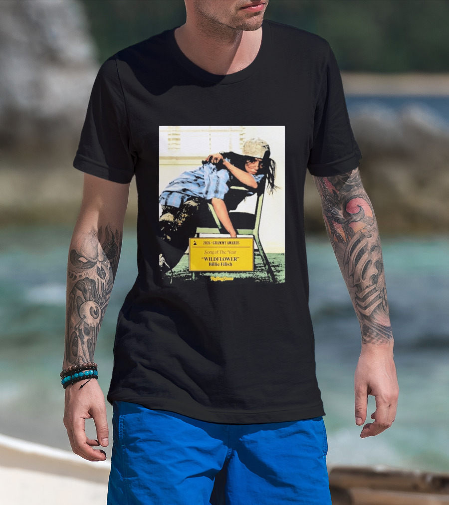 2026 Grammy Awards Song Of The Year Wildflower Billie Eilish Rolling Stone T-Shirt