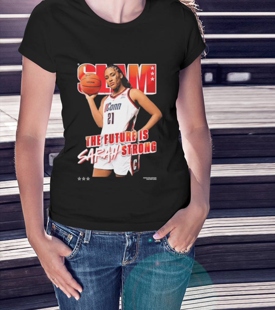 UConn Basketball Slam The Future Is Sarah Strong T-Shirt