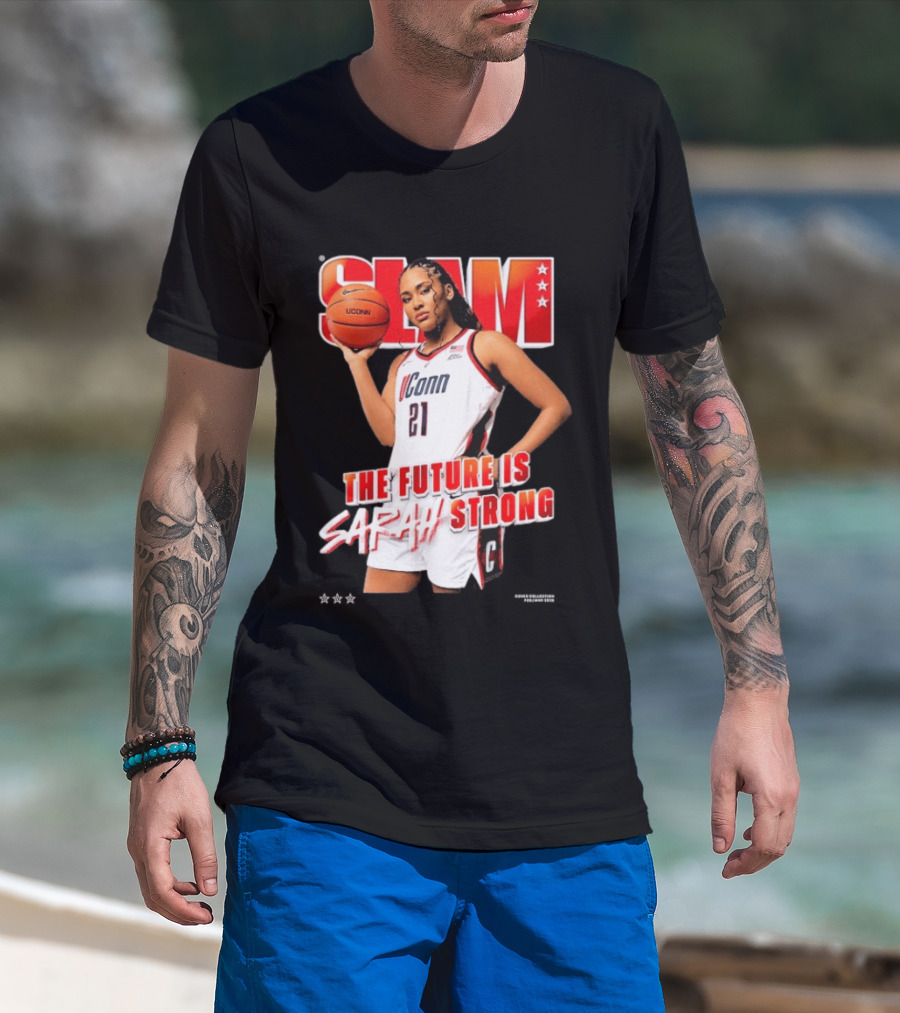 UConn Basketball Slam The Future Is Sarah Strong T-Shirt