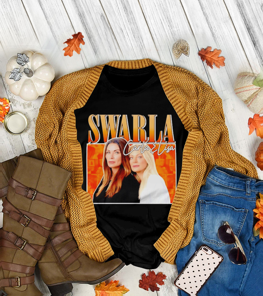 Swarla Carla and Lisa Iconic Orange T-Shirt