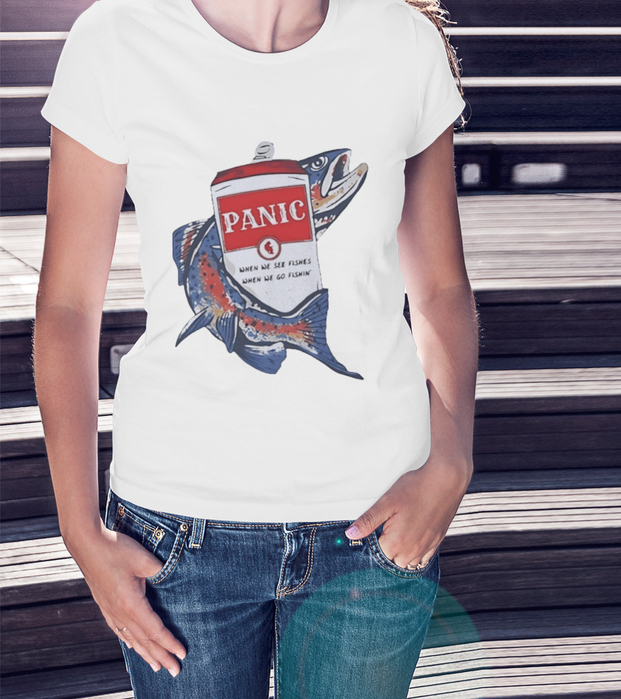 Widespread Panic When We See Fishes Go Fishin' WSMFP Fishing Lot T-Shirt