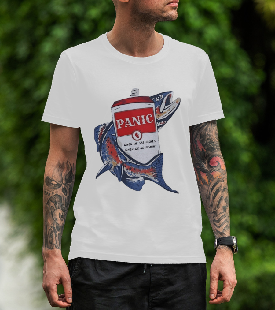 Widespread Panic When We See Fishes Go Fishin' WSMFP Fishing Lot T-Shirt