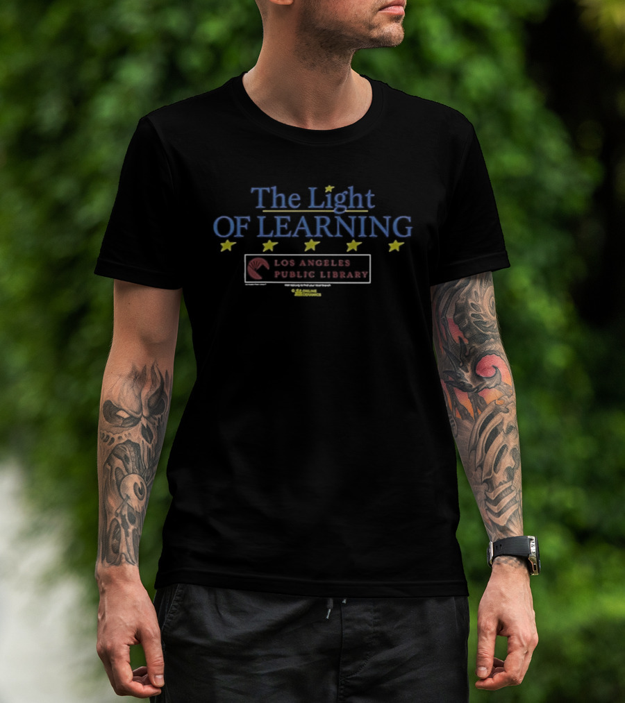 The Light Of Learning Los Angeles Public Library T-Shirt