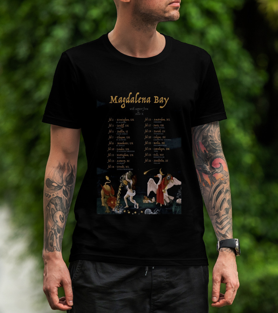 Magdalena Bay Europe Tour 2023 Dates Featuring Allie X T-Shirt