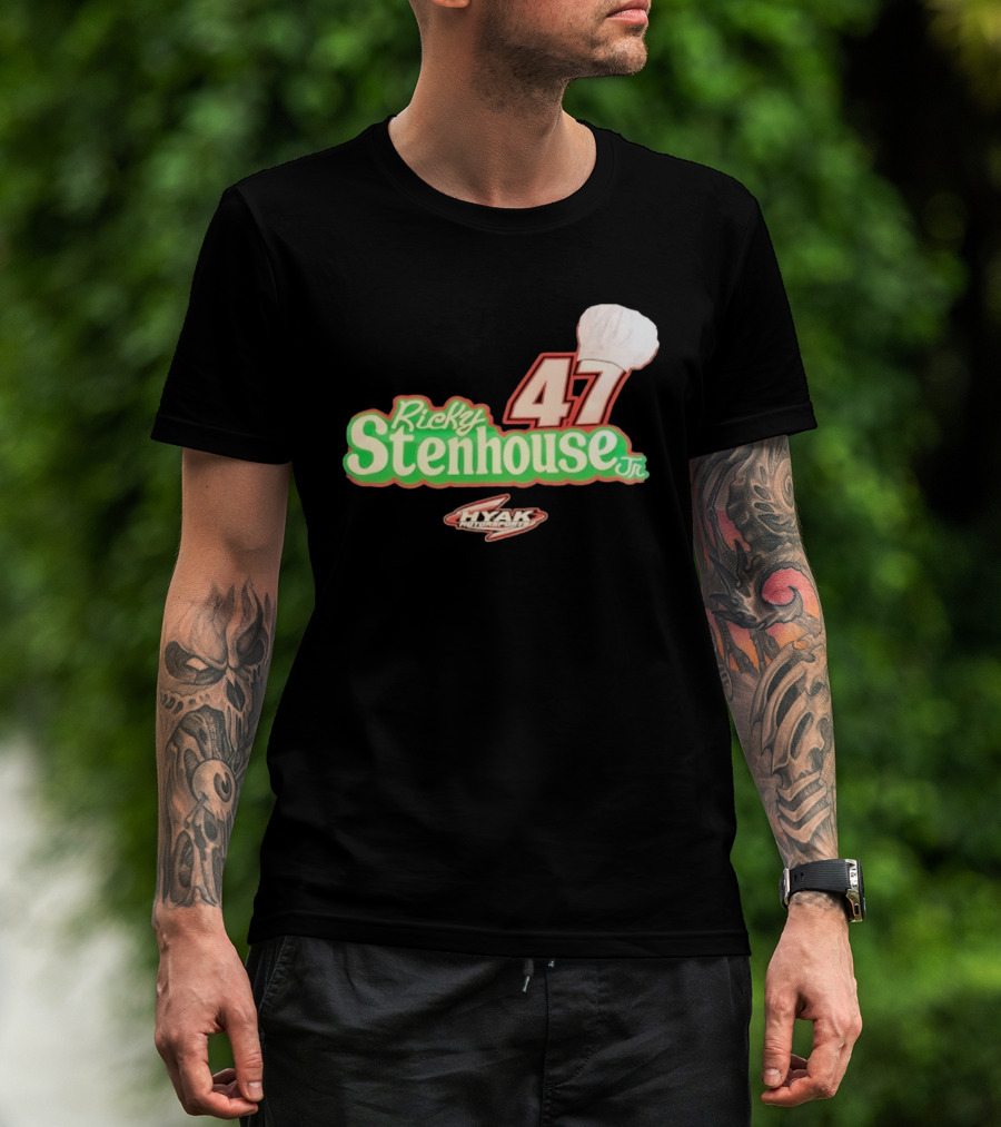 Ricky Stenhouse Jr 47 Hyak Motorsports Chef Hat T-Shirt