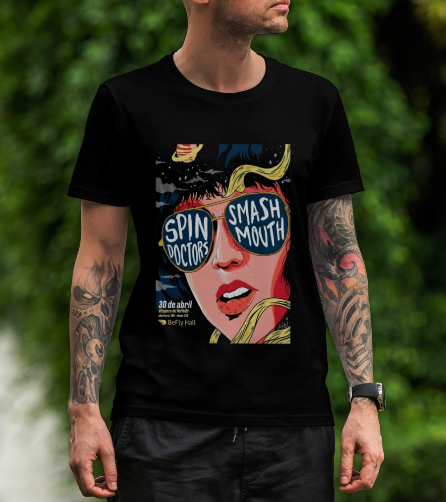 Spin Doctors Smash Mouth Concert 30 De Abril BeFly Hall 2026 Belo Horizonte Brazil T-Shirt