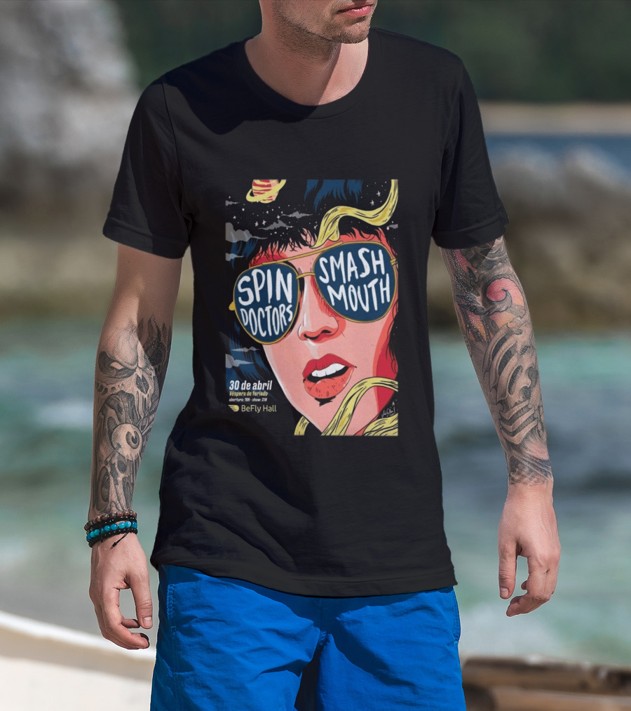 Spin Doctors Smash Mouth Concert 30 De Abril BeFly Hall 2026 Belo Horizonte Brazil T-Shirt