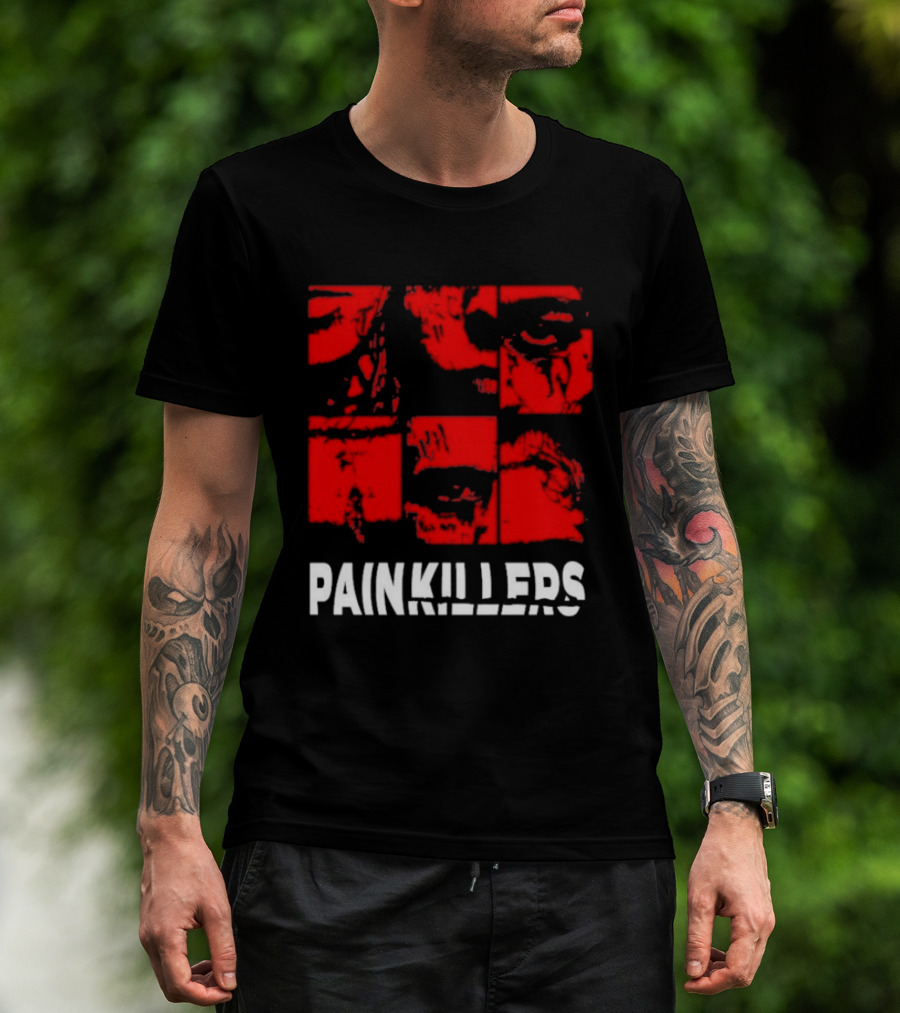 Yzo And Ptk Painkillers Eye Red Faces T-Shirt
