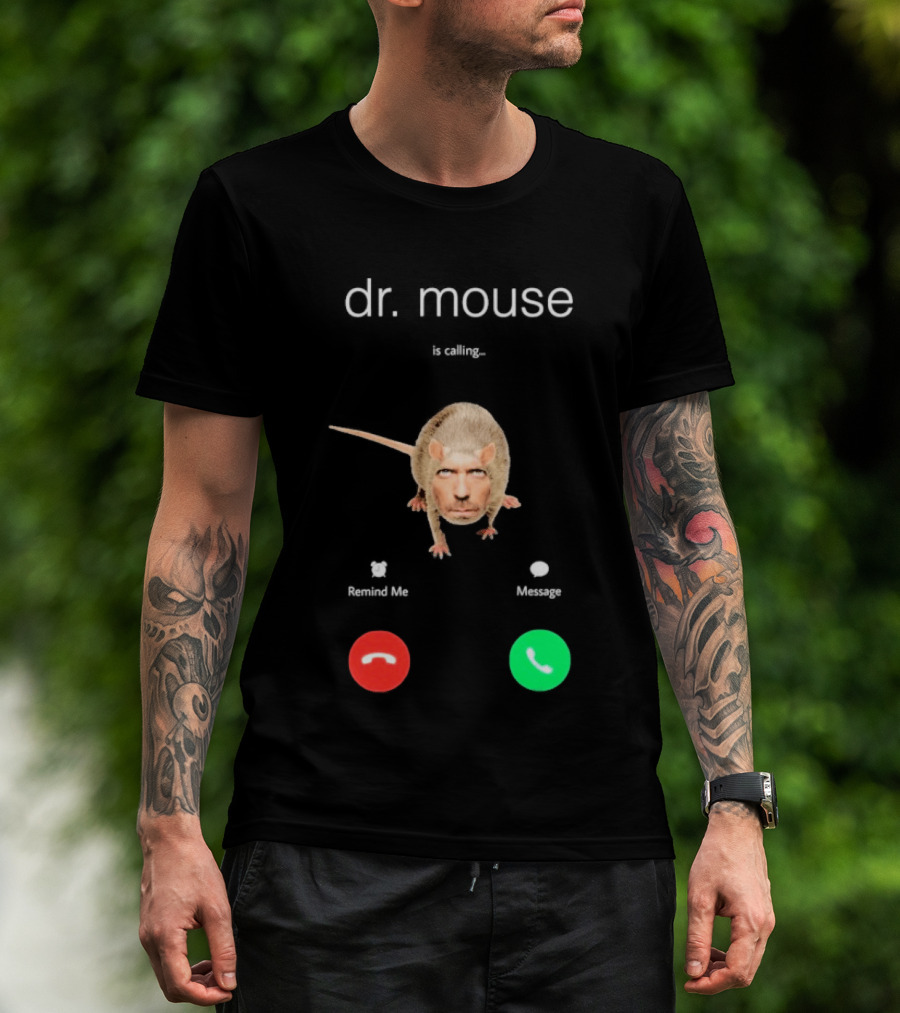 Dr Mouse Caller ID Remind Me Message Decline Accept T-Shirt