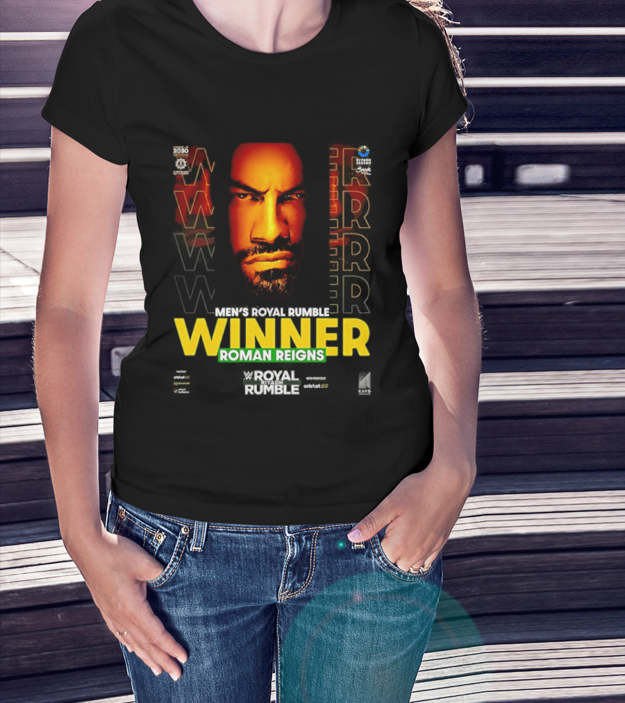 Roman Reigns WWE Winner Royal Rumble Riyadh 2026 T-Shirt