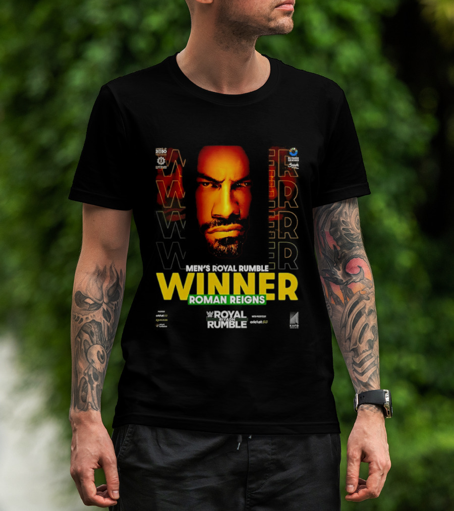 Roman Reigns WWE Winner Royal Rumble Riyadh 2026 T-Shirt